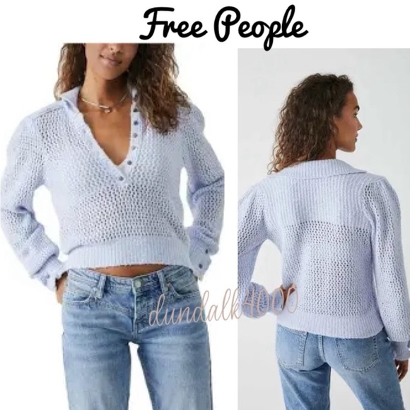 Free People Other - #101. NWT Free People snow drift light blue sweater